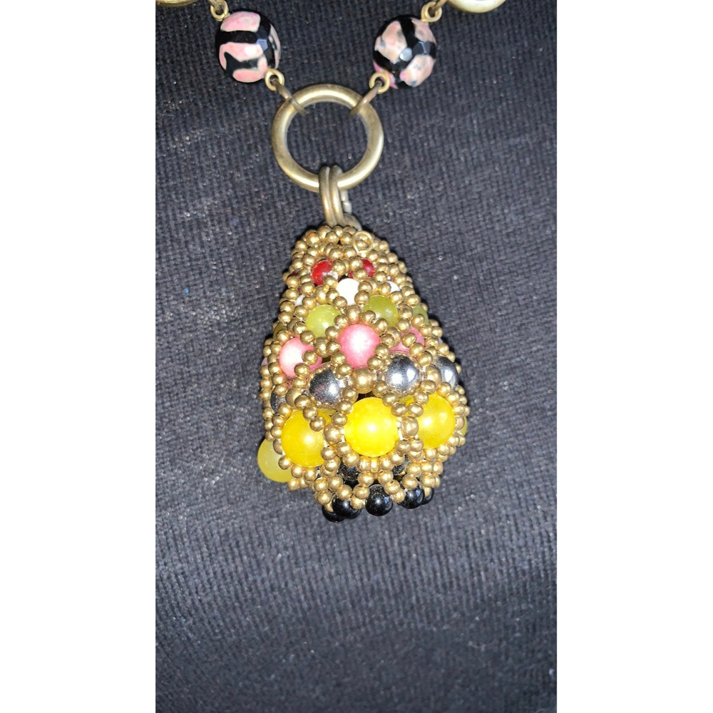 Anthroplogie Statement Necklace Spring - image 4